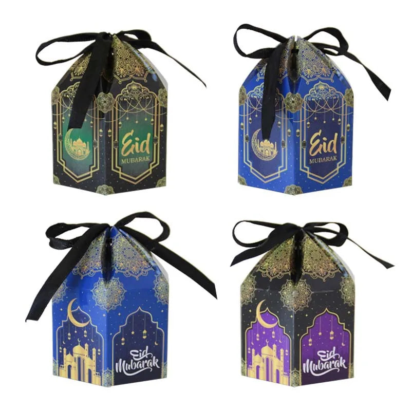 10Pcs Eid Mubarak Candy Box