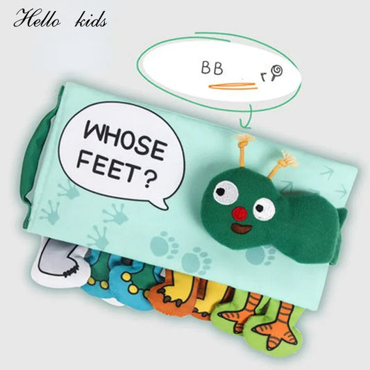 3D Toddlers Animal Foot Cloth Book